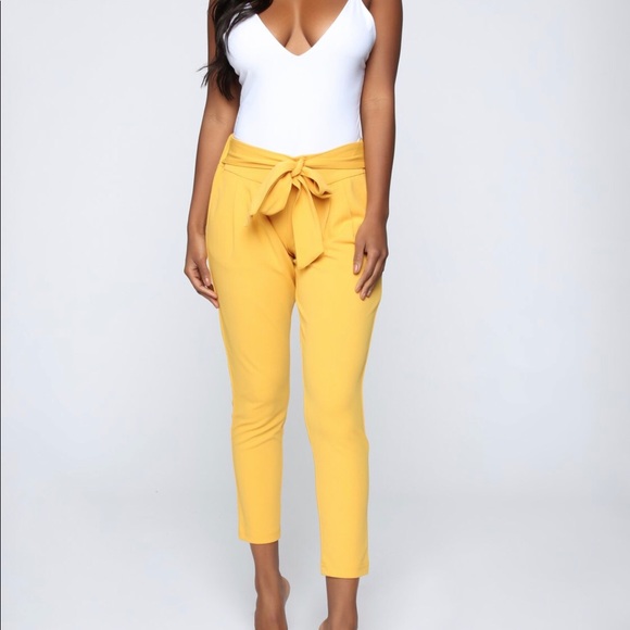 ADORABLE MUSTARD PANTS SIZE:XL - Picture 2 of 6